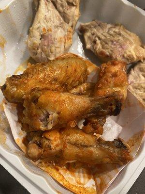 Gooey yet dry wings