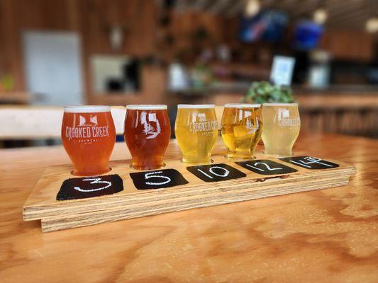 Flight, pick your own beers