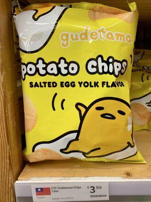 CTC Gudetama Salted Egg Yolk Flavor Potato Chips 1.9oz $3.99