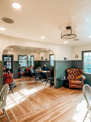 Expanded seating area, natural lighting