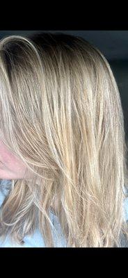 Blonde Hair Coloring - Balyage/Ombre With Haircut