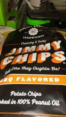 These are the homemade, crunchy& salty bbq flavored chips that I chose with my sandwich; simply delicious