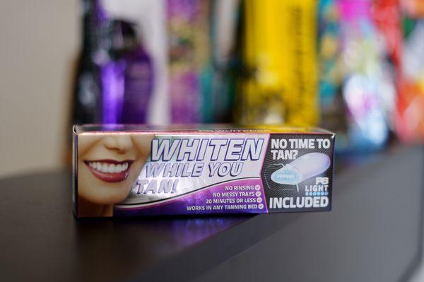 Did you know that for just $49 you can whiten your teeth while you tan? In just one session you'll start seeing results