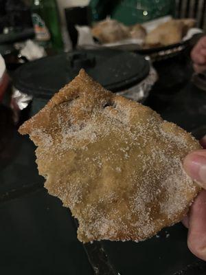 Sopapilla with mold I believe and probably reheated 1 or 2 times.