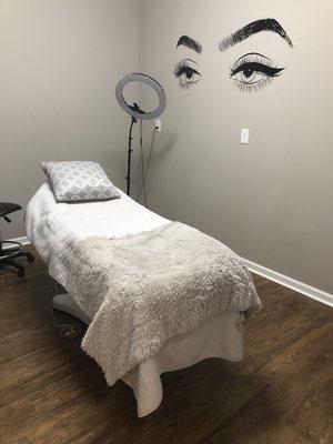 Private room for micro blading