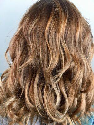 Cinnamon Caramel Swirl... perfect for brunettes who want a trendy upgrade. hair by julie naggs