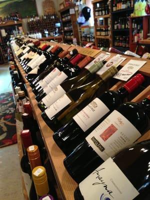 Chile. Argentina. France. South Africa. Spain. Love this massive wine selection from all over the world!