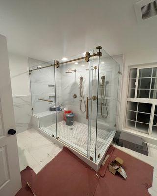 Beautiful Oversized RADIANCE Shower Door