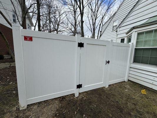 Fence gate on other side of home, works great!