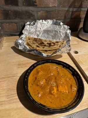 Paneer tikka masala Lacha paratha