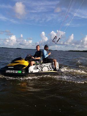 Jetski support for lessons