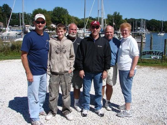 Fishing with Chubby and some great auto repair shop owners!