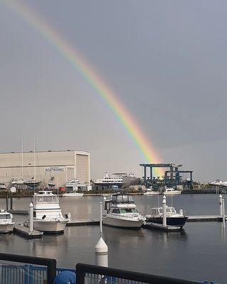 Beautiful rainbow view