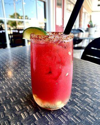 Come try our fresh watermelon boba margarita!! Delicious and refreshing w/ lime popping bobas!