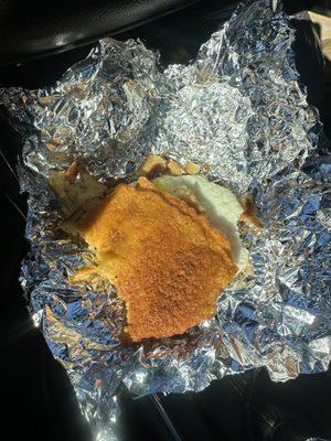 Burnt cheese