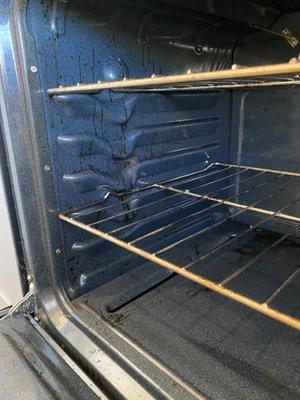 They didn't even touch the inside of the stove