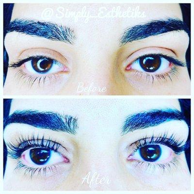 Diana's magical hands with my lash lift and tint