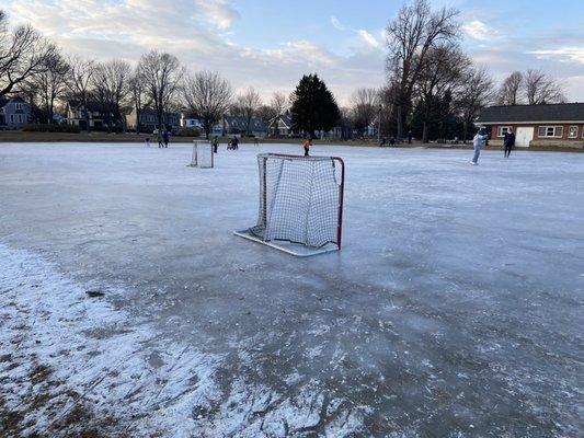 flooded for ice skating winter 2021