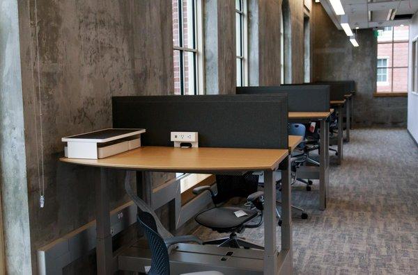 USC research facility adjustable desks