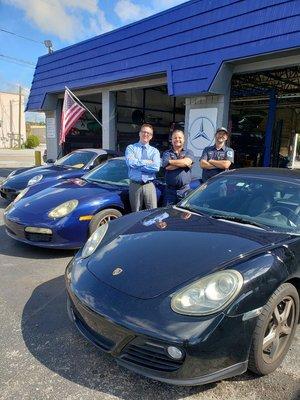 Ger your Porsche serviced by the pros.