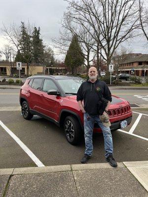 Me and my new Jeep from Bridge City Auto Sales!