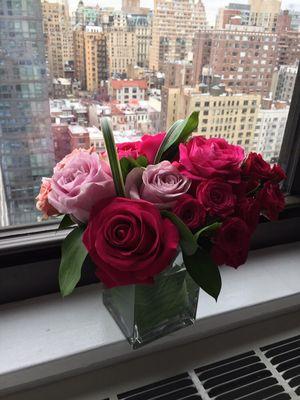 Absolutely beautiful arrangement of roses!