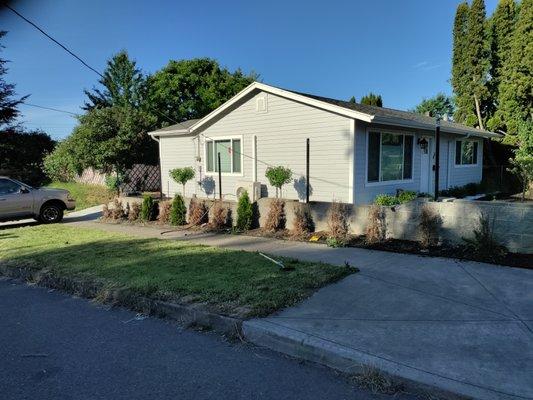 Chain link fence installation