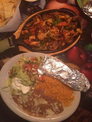 Everything fajitas. Not sure what it was labeled on the huge menu but was great.