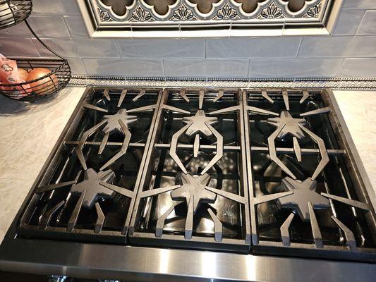 6 burner gas stove top