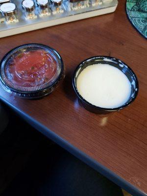 This is the small cheese dip, chips and salsa.  Don't order it.  WTF.