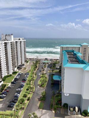 View from our 19th floor balcony of Ariel Dunes 1