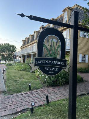 Tap room entrance