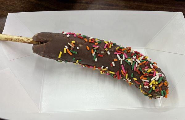 Chocolate covered banana