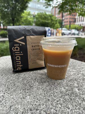 Natty Cheffe beans and drip coffee using the same beans