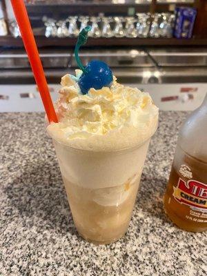 Bourbon truffle and cream soda float !