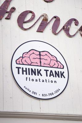 Look for the large brain when pulling into the parking lot of the Spring Lake Commons!