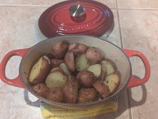 1-qt oval Dutch oven for $171 less 35% off for a total of $119.