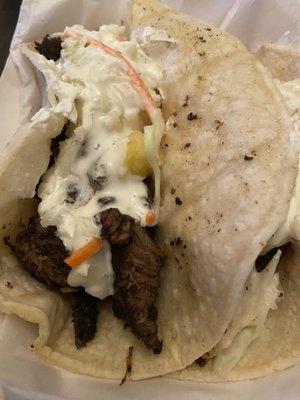 Jerk Pork Taco with pineapple