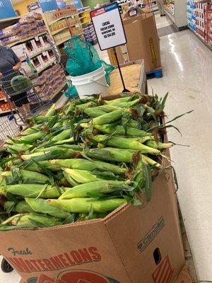 Local corn right out of the field