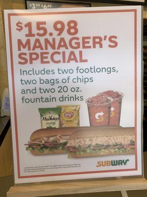 Managers special, great deal!