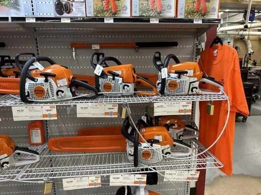 Orange  Chain Saws