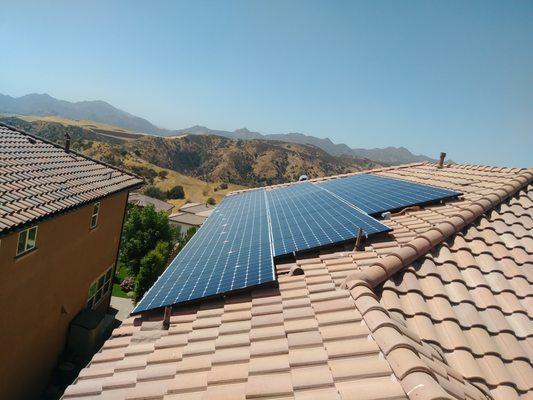 12kw system with LG 360's and Enphase Microinverters installed in Porter Ranch.