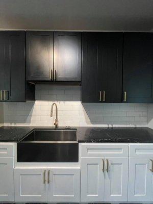 Kitchen Sink and Cabinets