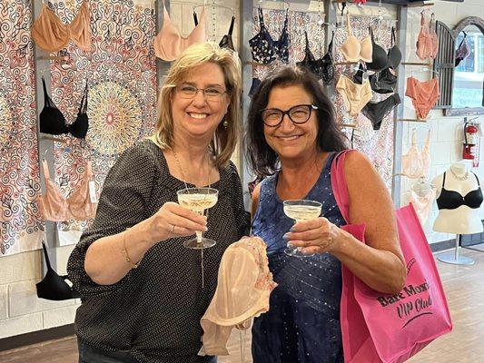 Friends That Shop Together Stay Together - These Two Ladies Enjoyed Some Sips & Shipping at Geneva's 1st Customer Appreciation Event!