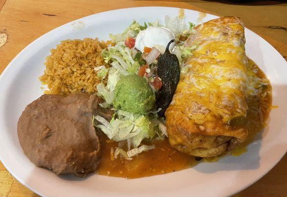 Chimichanga platter