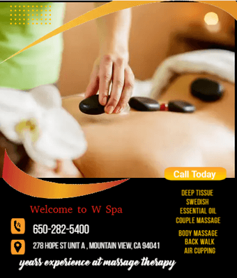 A hot stone massage is a type of massage therapy. It's used to help you relax and ease tense muscles 
and damaged soft tissue...