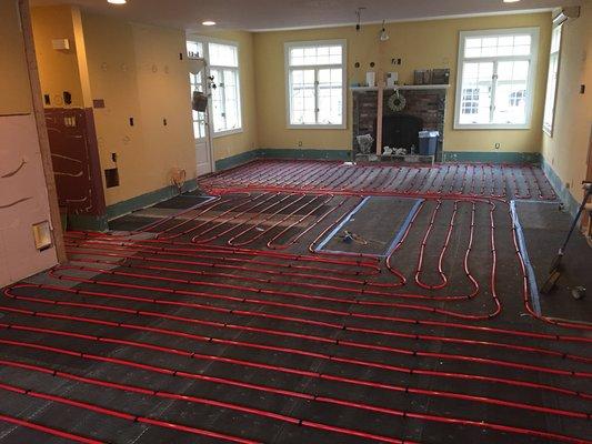 Radiant Floor Heat with Slab Stat