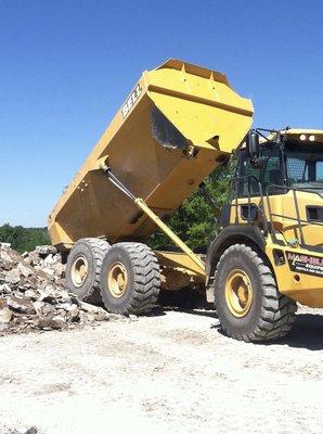 Recycled materials at 314 Recycling Center.