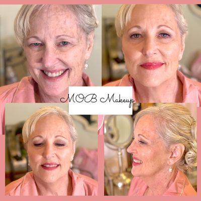 Youthful glow and natural makeup for this mother of the bride