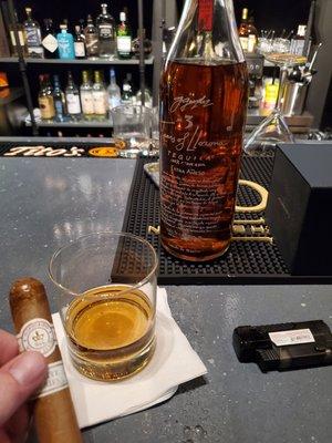 Tears of Llorona paired with a Montecristo White Series cigar.